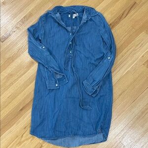 Blue Denim Shirt Dress
